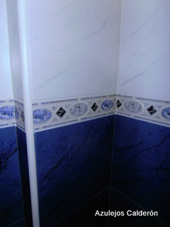 AZULEJO DOS COLORES C/CENEFA A JUEGO