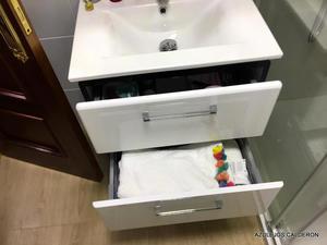 MUEBLE DE BAÑO  C/ LAVABO Y 2 CAJONES DE GRAN CAPACIDAD