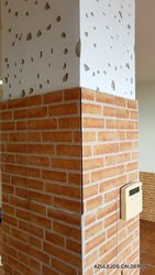 PROCESO DE COLOCACION DE GRES IMITACION A  LADRILLO VISTO