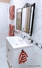 REFORMA DE BAÑO . MUEBLE "BOHEME" DE 70 Cm. EN BLANCO VINTAGE