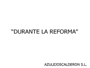 REFORMA DE BAÑO C/ BALEARES