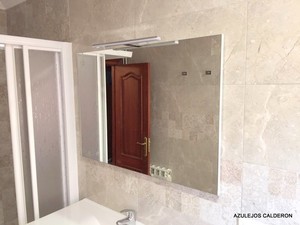 ESPEJO LISO C/ APLIQUE HALOGENO