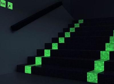 Nuevo mosaico fotoluminiscente que brilla en la oscuridad